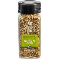 Simply Organic Spice Right Everyday Blends Garlic Herb