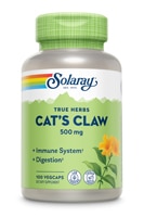 076280011258 - Solaray  Cat's Claw Bark -- 500 mg - 100 Vegetarian Capsules