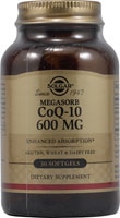 033984009707 - Solgar  Megasorb CoQ-10 -- 600 mg - 30 Softgels