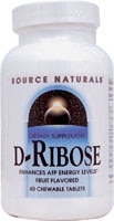 021078013150 - Source Naturals  D-Ribose   Fruit -- 60 Chewable Tablets