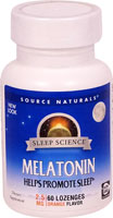 021078002710 - Source Naturals  Melatonin   Orange -- 2.5 mg - 60 Lozenges