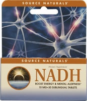 021078020851 - Source Naturals  NADH Sublingual   Peppermint -- 10 mg - 30 Tablets