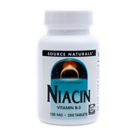 021078005025 - Source Naturals  Niacin Vitamin B-3 -- 100 mg - 250 Tablets