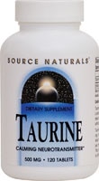 021078012818 - Source Naturals  Taurine -- 500 mg - 120 Tablets