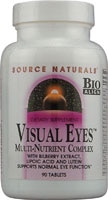 021078003885 - Source Naturals  Visual Eyes™ Multi-Nutrient Complex -- 90 Tablets