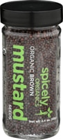 Spicely Organics Mustard Seed Whole Brown Jar