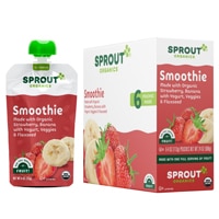 Sprout Organic Baby Food Organic Toddler Smoothie with Yogurt Strawberry Banana