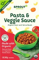 Sprout Organic Baby Food Pasta & Veggie Sauce