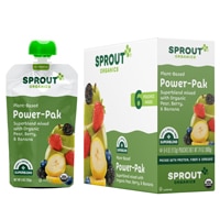 Sprout Organic Baby Food Power Pak Pear with Superblend Berry Banana T 12 Months & Up