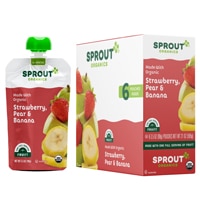 Sprout Organic Baby Food Strawberry Pear Banana Stage 2