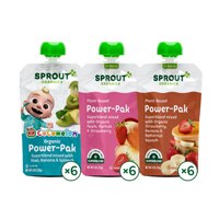 Sprout Organic Baby Food Toddler Power Pak Variety Pack Variety