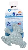 Spunky Pup Clean Earth Recycled Heavy Duty Dog Chew Toy Turtle Chicken