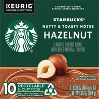 Starbucks Flavored Ground Coffee Pods Hazelnut