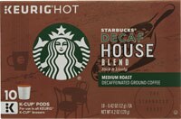 Starbucks Ground Coffee Decaf Medium Roast House Blend