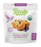 Stevita Organic Stevia & Monk Fruit Baking Sugar Alternative
