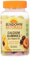 Sundown Naturals Calcium with Vitamin D3 Peach Banana Cherry