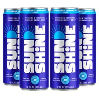 Sunshine Beverages Sparkling Energy Drink Blueberry Lemonade