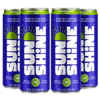 Sunshine Beverages Sparkling Energy Drink Ginger Berry