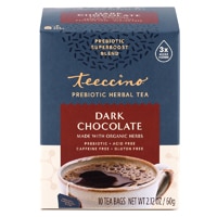 Teeccino Herbal Tea Dark Chocolate Prebiotic Superboost