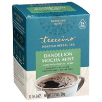 Teeccino Organic Chicory Herbal Tea Gluten Free Dandelion Mocha Mint