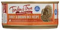 Tender & True Wet Cat Food Turkey & Brown Rice