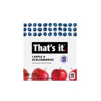 Thats It Fruit Bar, Apple + Blueberries - 5 pack, 1.2 oz bars