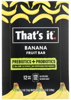 That's It Prebiotic & Probiotic Fruit Bars Banana