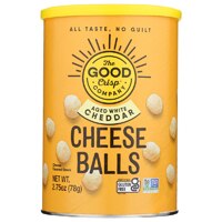The Good Crisp Company Gluten Free Cheese Balls Aged White Cheddar