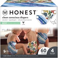 The Honest Company Clean Conscious Diapers Size 4 Tie Dye + Cactus Cuties