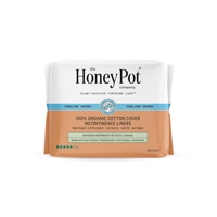 The Honey Pot 100% Organic Cotton Cover Everyday Herbal Pantiliners