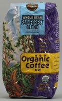 The Organic Coffee Co Whole Bean Coffee Rainforest Blend -- 12 oz