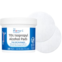 The Pharma-C Company 70% Isopropyl Alcohol Pads First Aid Antiseptic