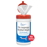 The Pharma-C Company 70% Isopropyl Alcohol Wipes First Aid Antiseptic