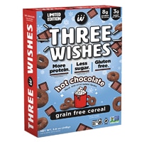Three Wishes Cereal Gluten Free High Protein Limited Edition Hot Chocolate