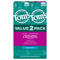 Tom's of Maine Natural Fluoride-Free Antiplaque & Whitening Toothpaste Peppermint