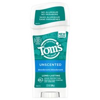 Tom's of Maine Natural Long Lasting Deodorant Aluminum Free Unscented