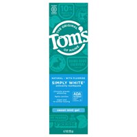 Tom's of Maine Simply White® Fluoride Natural Toothpaste Sweet Mint Gel
