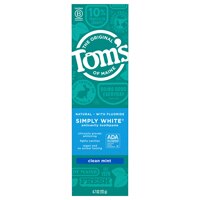 Tom's of Maine Simply White® Fluoride Toothpaste Clean Mint