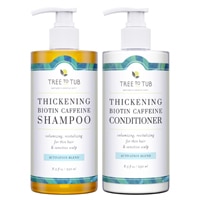 850037825554 - Tree to Tub  Strengthening & Volumizing Caffeine and Biotin Shampoo and Conditioner Set -- 1 Set