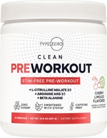 Type Zero Clean Pre Workout - 21 Servings Cherry Limeade
