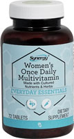 Vitacost-Synergy Women's Once Daily Multivitamin with Cultured Nutrients & Herbs