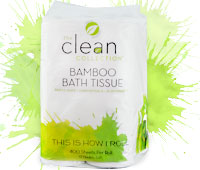 844197023288 - Vitacost - The Clean Collection  Bamboo 2-Ply Toilet Paper 400 Sheets Per Roll -- 12 Double Rolls