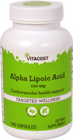 835003009077 - Vitacost  Alpha Lipoic Acid -- 100 mg - 240 Capsules