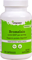 835003001620 - Vitacost  Bromelain -- 2,000 GDU per serving - 120 Capsules