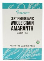 Vitacost Certified Organic Whole Grain Amaranth Gluten Free and GMO