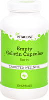 Vitacost Empty Gelatin Capsules Size 00