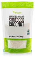Vitacost Kosher Non-GMO Certified Organic Shredded Coconut
