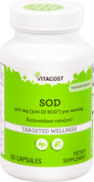835003003570 - Vitacost  SOD Antioxidant Catalyst† -- 500 mg (500 IU SOD‡) per serving - 60 Capsules