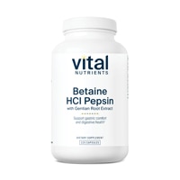 Vital Nutrients Betaine HCl Pepsin and Gentian Root Extract