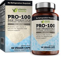 Vitamin Bounty Pro-100 Probiotics with Immunity Support with Vitamin C and Zinc